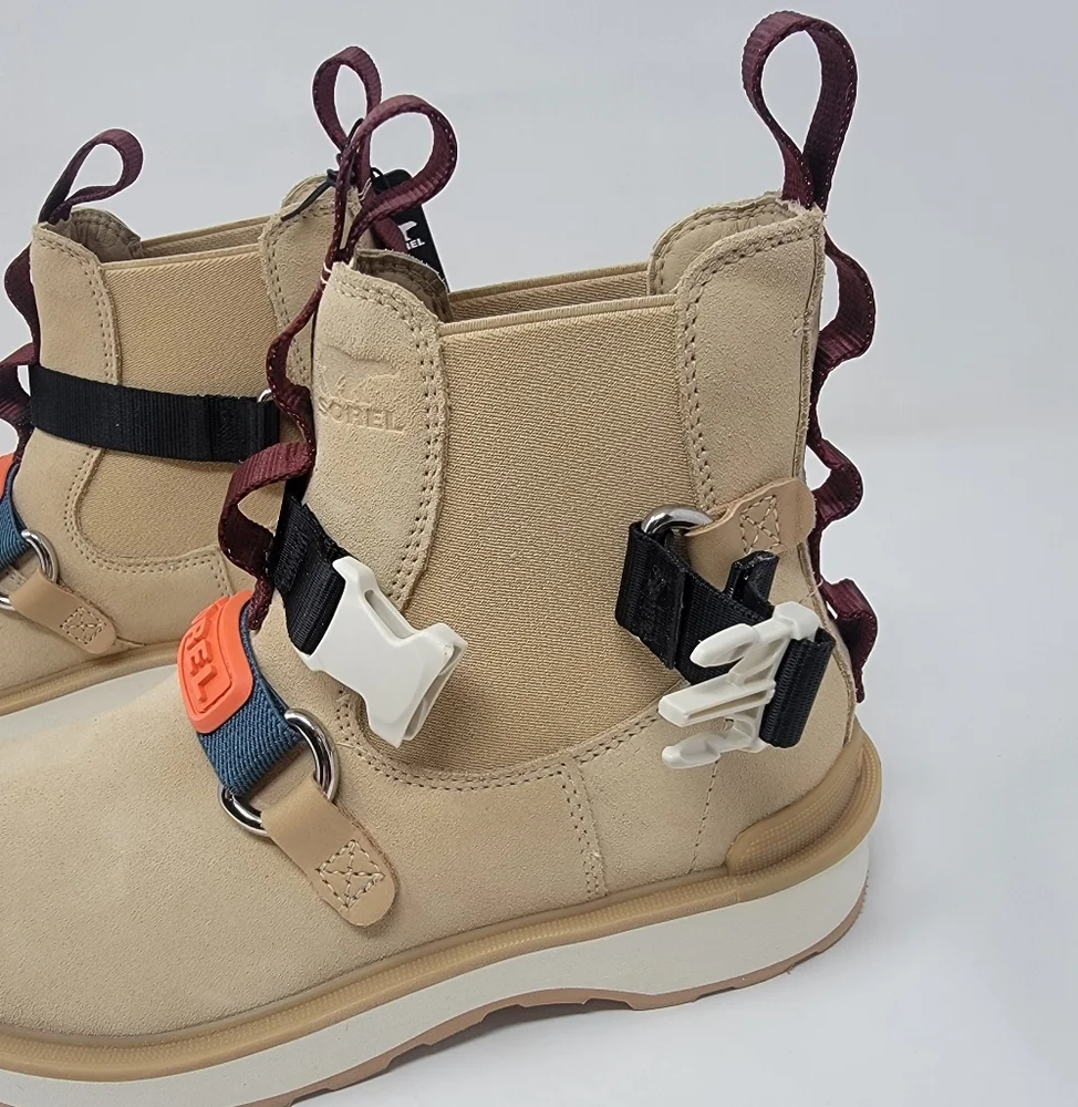 SOREL boots Hi-Line EQ Chelsea style women's size 7.5 suede waterproof
